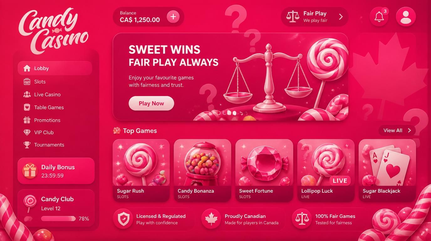 Candy Casino 1 Main Website — Review for Canadian Players